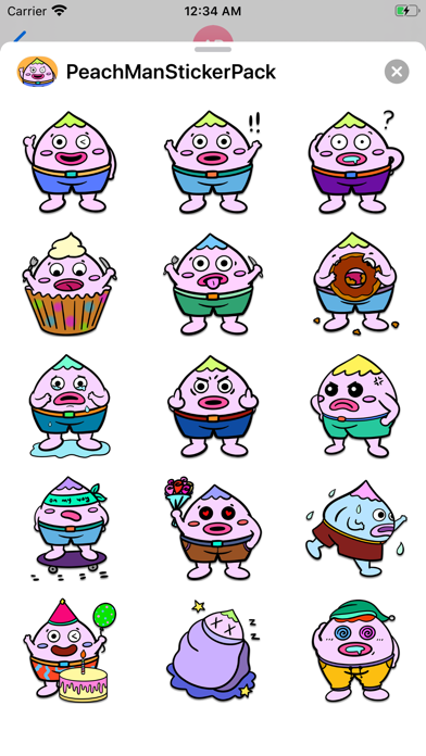 Peach Man - Sticker Pack screenshot 3