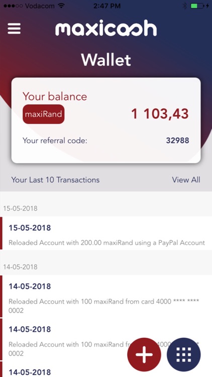 MaxiCash App