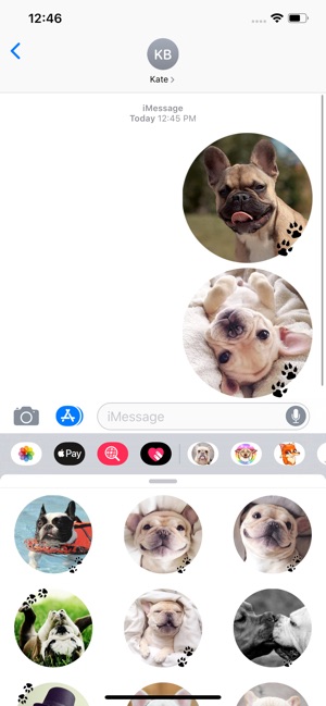 Lovely Bulldogs Sticker Pack(圖3)-速報App