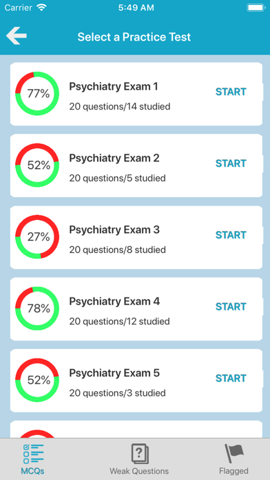 Psychiatry Exam Questions screenshot 2