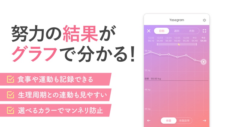 シンプル体重管理 - Yasegramで簡単ダイエット screenshot-3