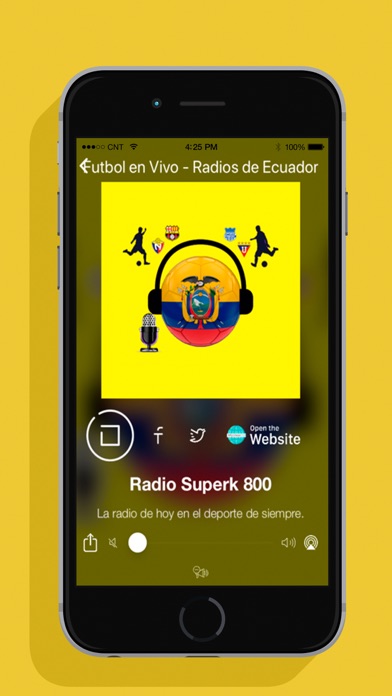 Futbol en Vivo Radios Ecuador screenshot 2