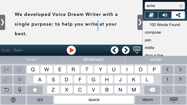 Voice Dream Writer