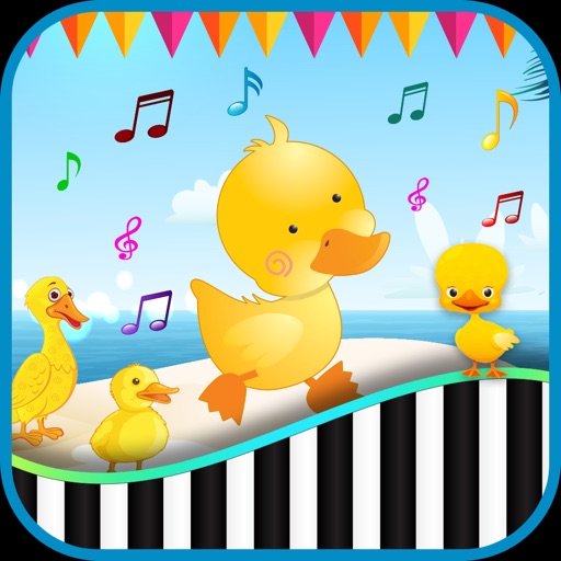 Baby Piano Duck Sounds Kids Icon