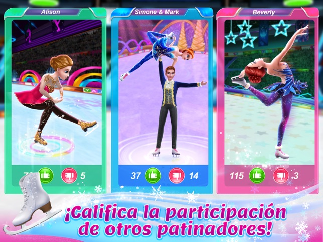 juegos de coco en concurso de patinaje