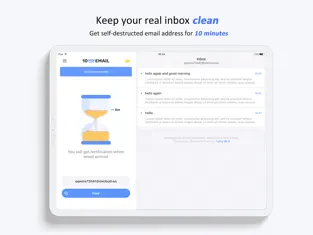 Screenshot 1 10 Minutes Mail iphone