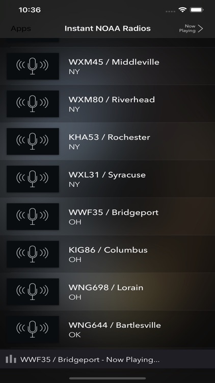 Instant NOAA Radios Lite screenshot-2