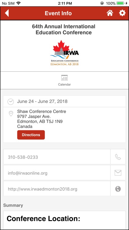 IRWA Events