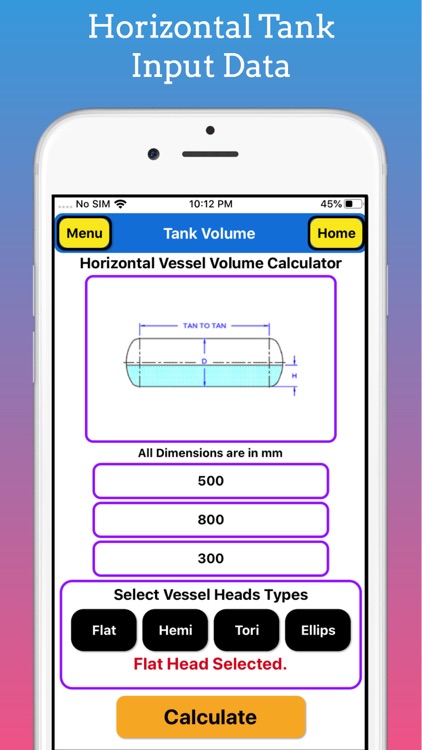 Tank Partial Volume Calculator screenshot-3