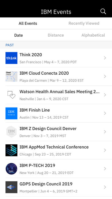 IBM Events screenshot 2