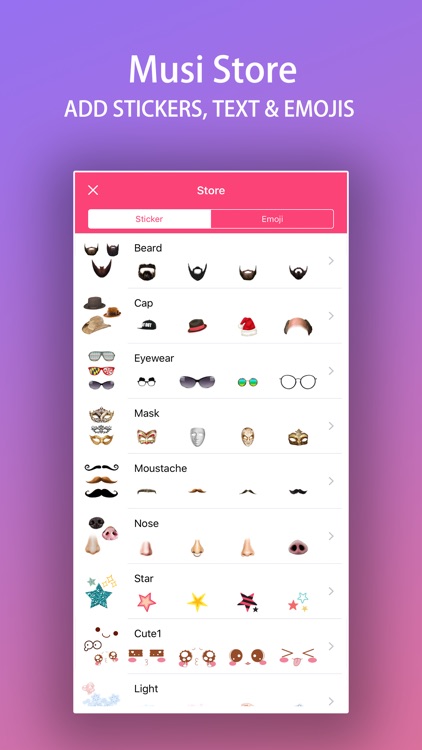 Musi Photo Editor with Sticker screenshot-4