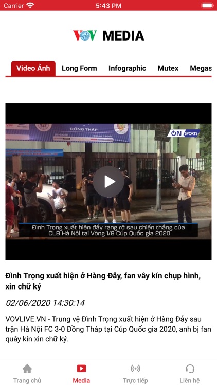 VOV Live – Sống cùng VOV