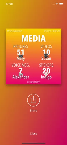 Screenshot 6 ChatStats iphone