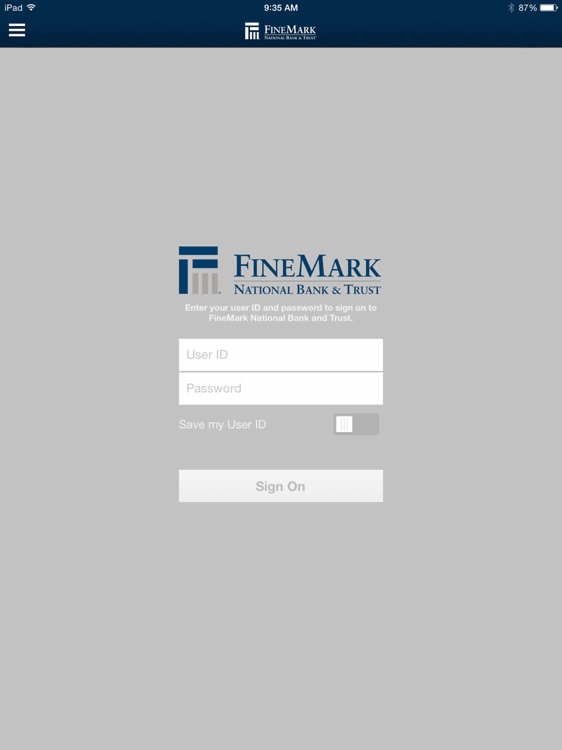 FineMark Business for iPad