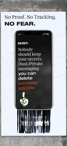 Captura de Pantalla 5 Dust - a safer place to text iphone