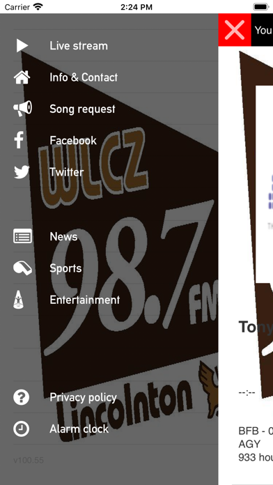 WLCZ 98.7fm screenshot 2