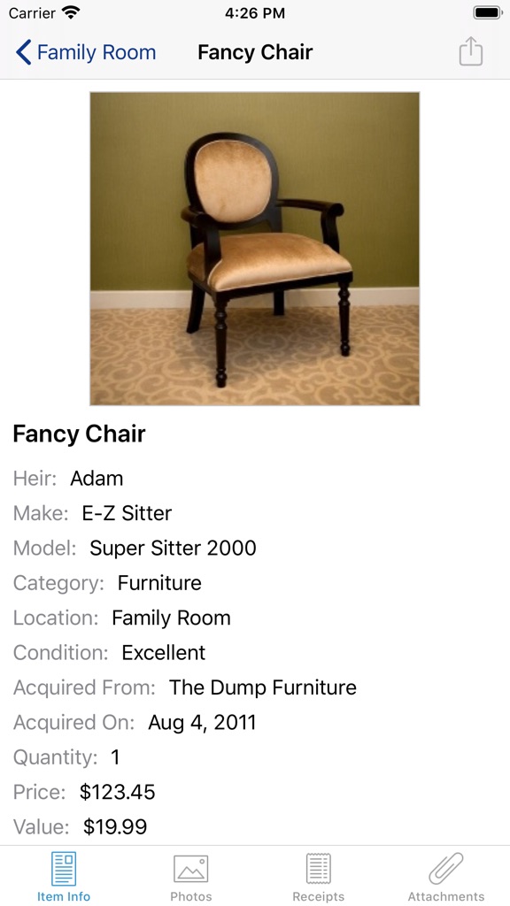 【图】Home Inventory Mobile Backup(截图1)