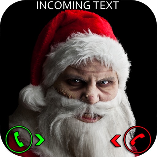 Evil Santa Prank Text Icon
