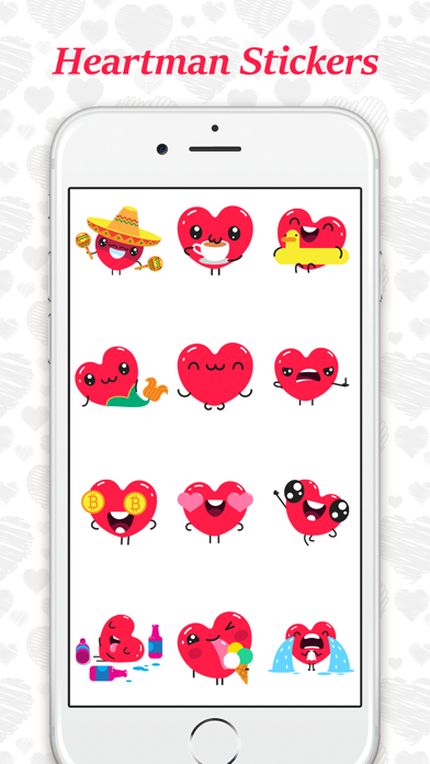 Animated Heartman Emojis screenshot 2
