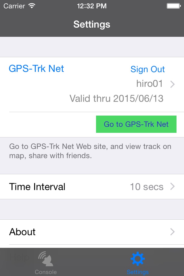 GPS-Trk Mini screenshot 2