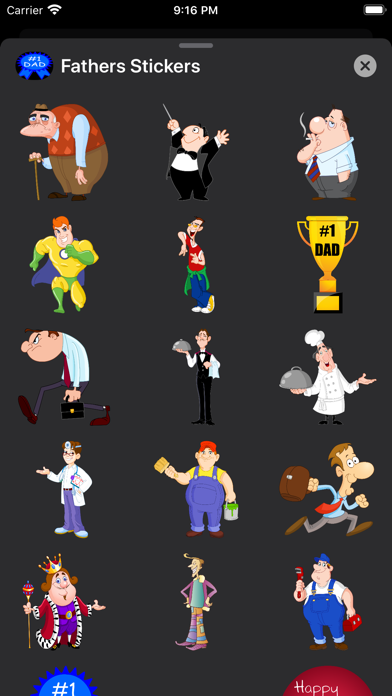 Fathers & Dads Stickers Emojis screenshot 2