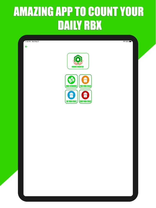 1 Daily Robux Calc For Roblox On The App Store - rbx exchange roblox