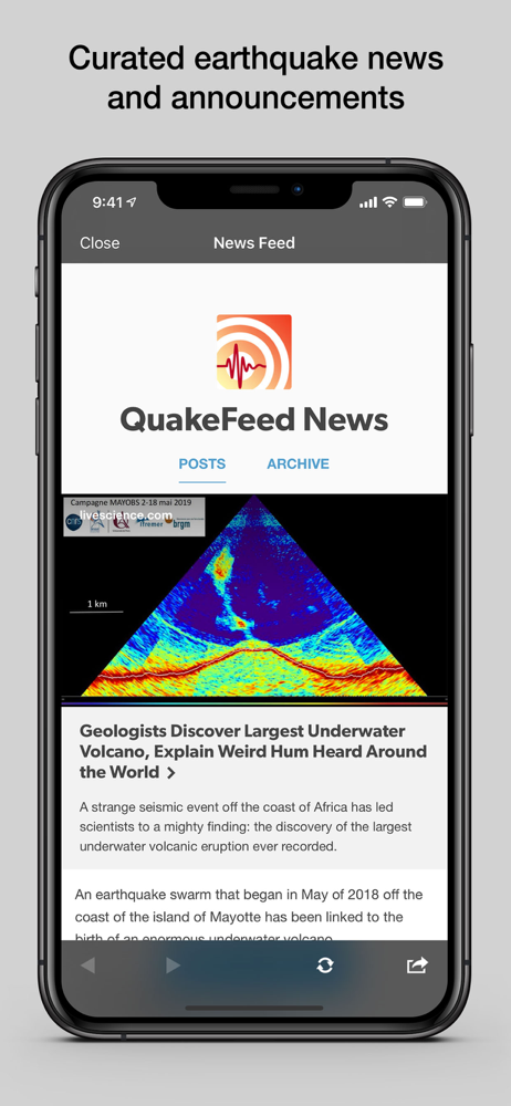 Quakefeed Earthquake Alerts Overview Apple App Store Us - earthquake sound roblox id