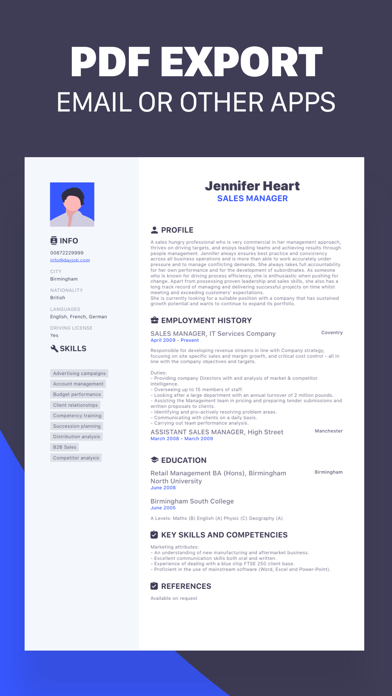 Resume Maker | Intelligent CV screenshot 3