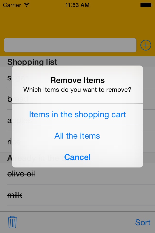 Basic Shopping List screenshot 3