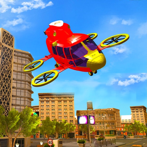 Drone Taxi Flight Simulator 3d Icon