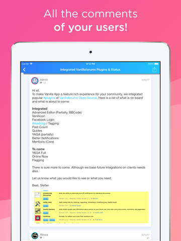 Vanilla App - náhled