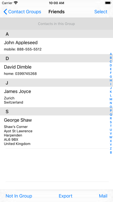 Contact Groups screenshot 4