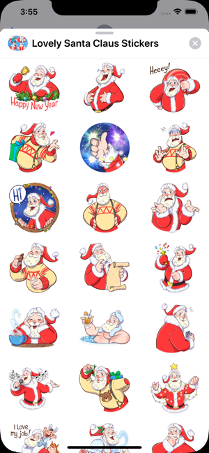 Lovely Santa Claus Stickers HD(圖2)-速報App