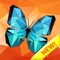 Butterfly Coloring Poly Art