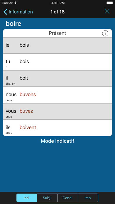 French Verbs & Conjugation L screenshot 3