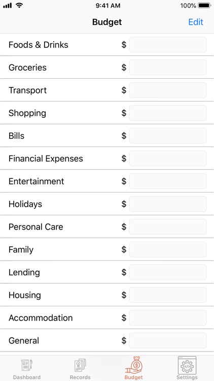 My Monthly Budget Planner