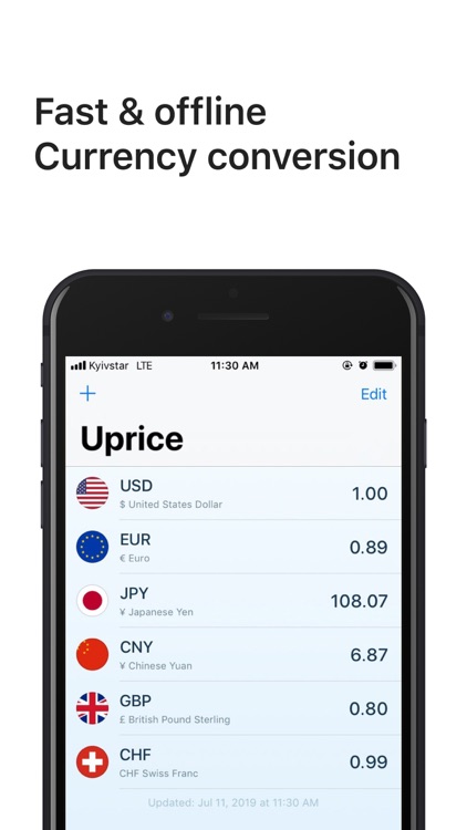 Uprice – currency converter