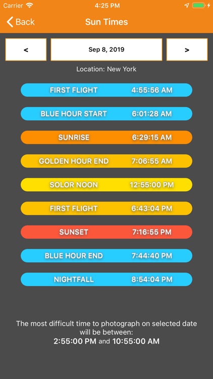 SkyCandy - Sunset Forecast App
