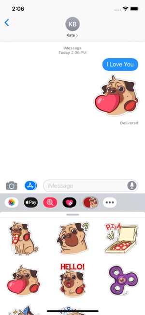 Dog Pug - Emoji Stickers(圖2)-速報App