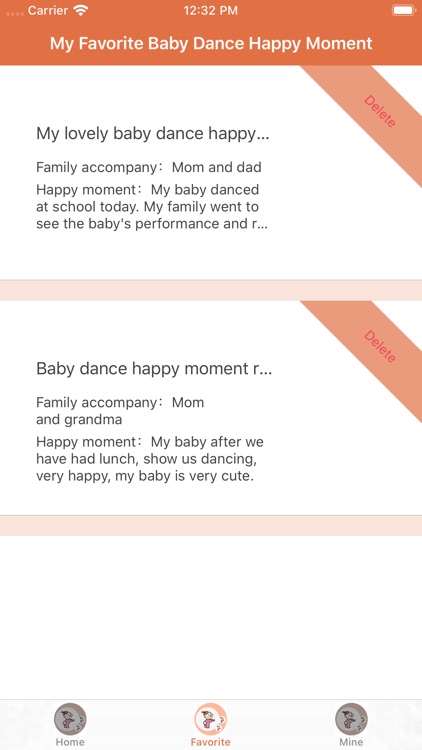 Baby Dance Happy Moment Record