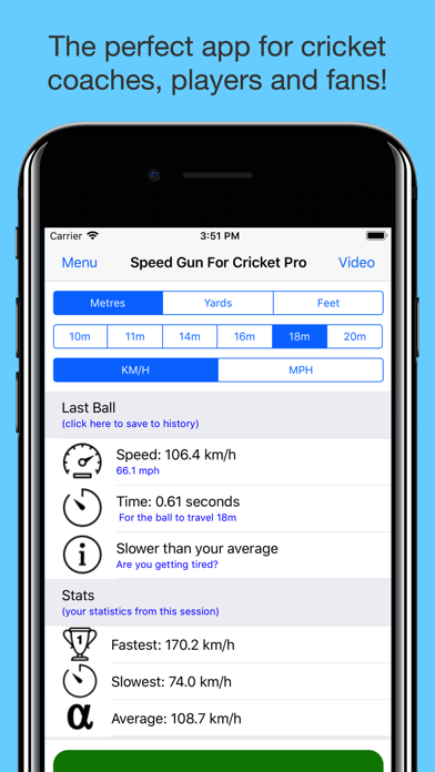 Speed Gun for Cricket Pro screenshot 4