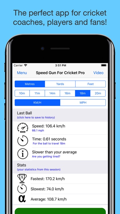 Speed Gun for Cricket Pro screenshot-3