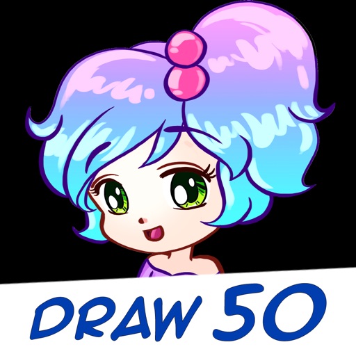 Draw 50 Anime Manga Lessons iOS App
