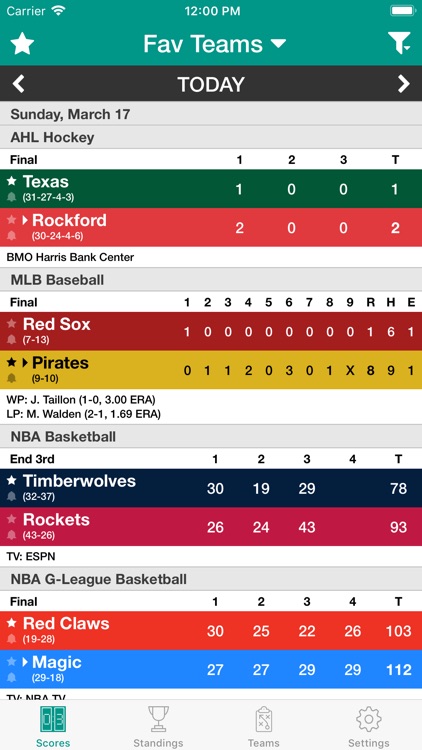 Live Sports Scores