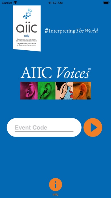Screenshot of AIIC Voices1