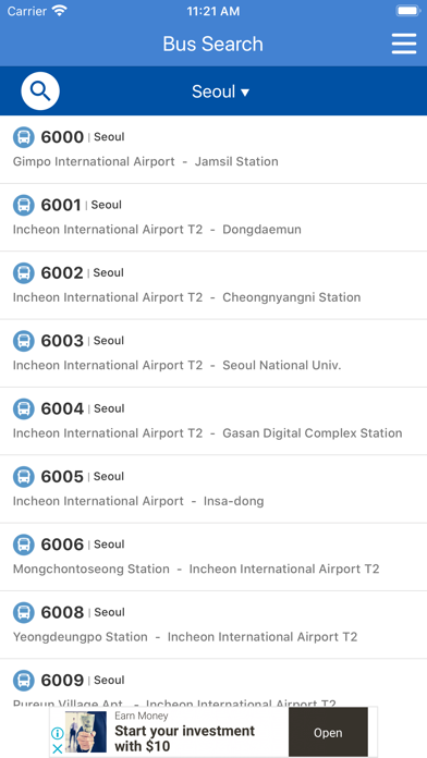 Korea Subway Bus screenshot 2