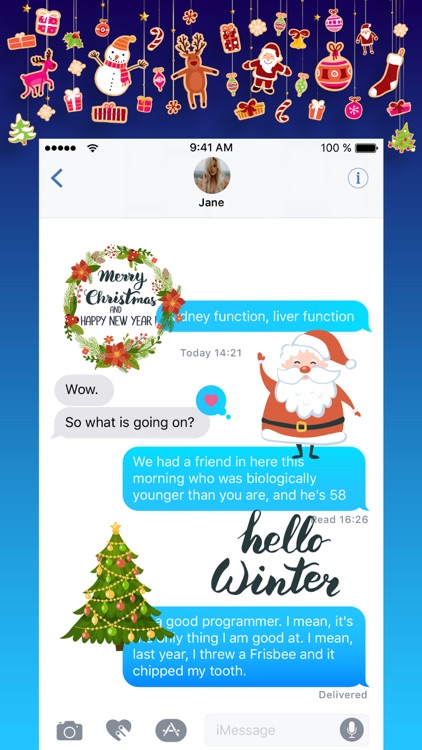 Christmas Stickers Greets emo