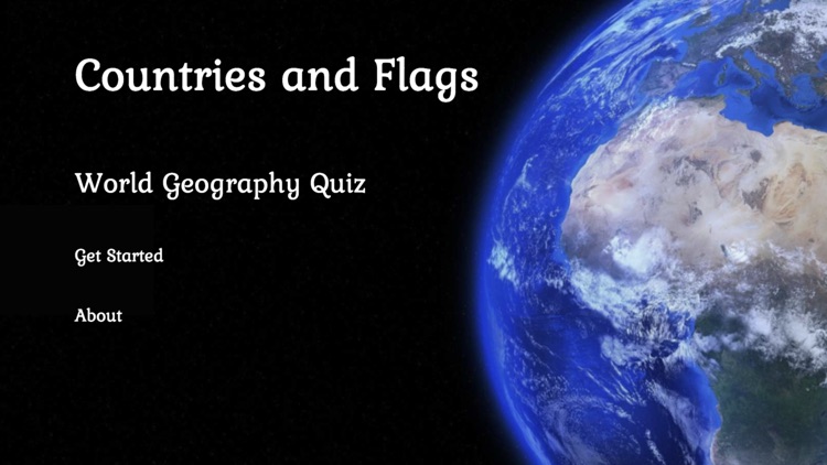 Geography Quiz Game and Flags