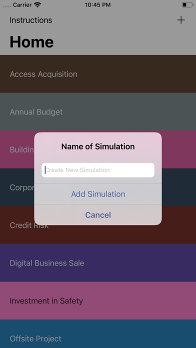 Simulate Risk screenshot 2