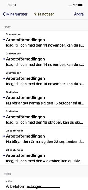 Arbetsförmedlingen Mina sidor(圖9)-速報App